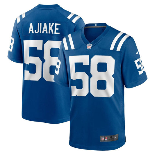 Men's Indianapolis Colts Austin Ajiake Royal Game NFL Football Jersey - view 1