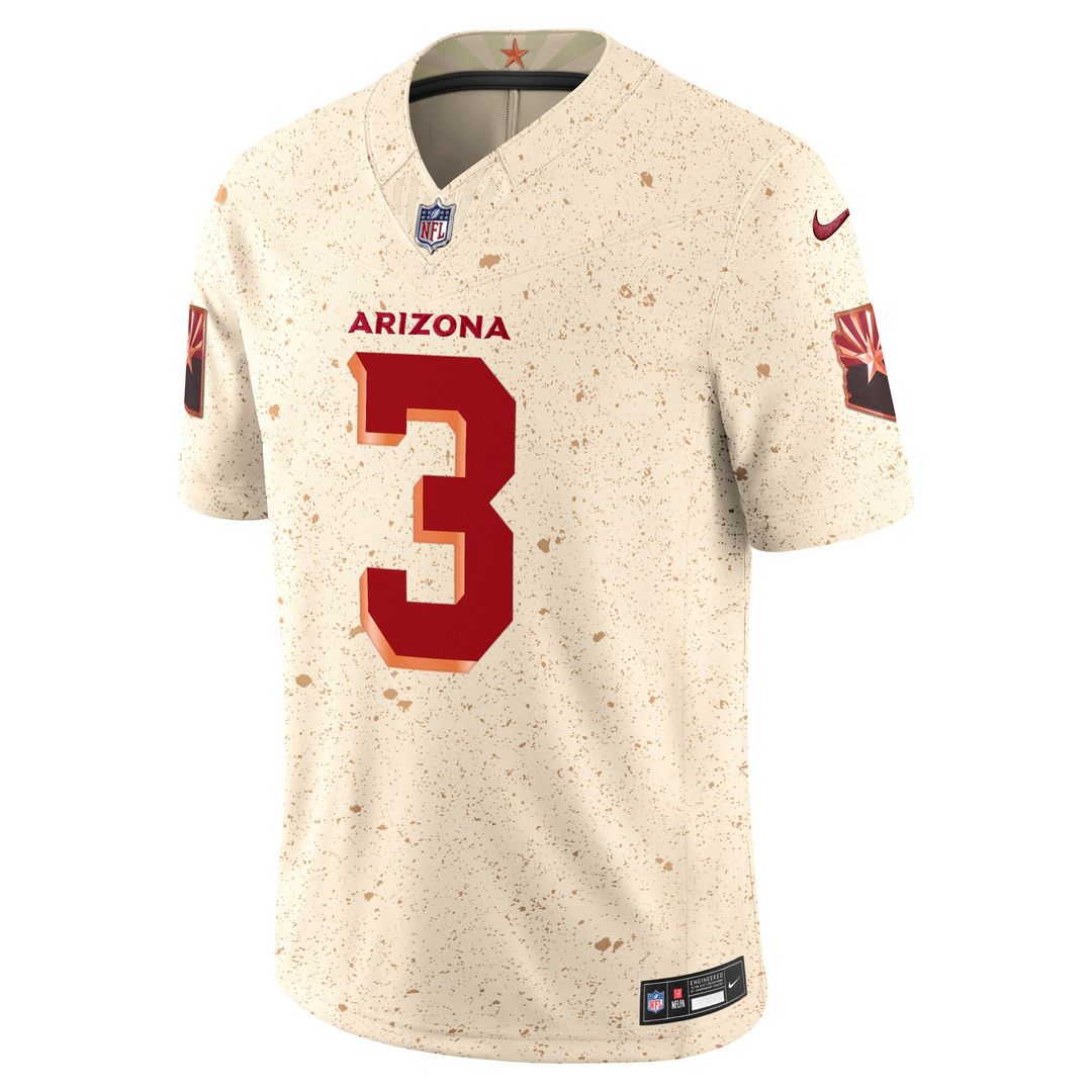 Men's Arizona Cardinals Budda Baker Natural Rivalries Collection Stitched Limited NFL Football Jersey - view 2