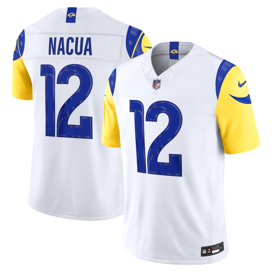 Men's Los Angeles Rams Puka Nacua White Stitched Limited NFL Football Jersey - view 1