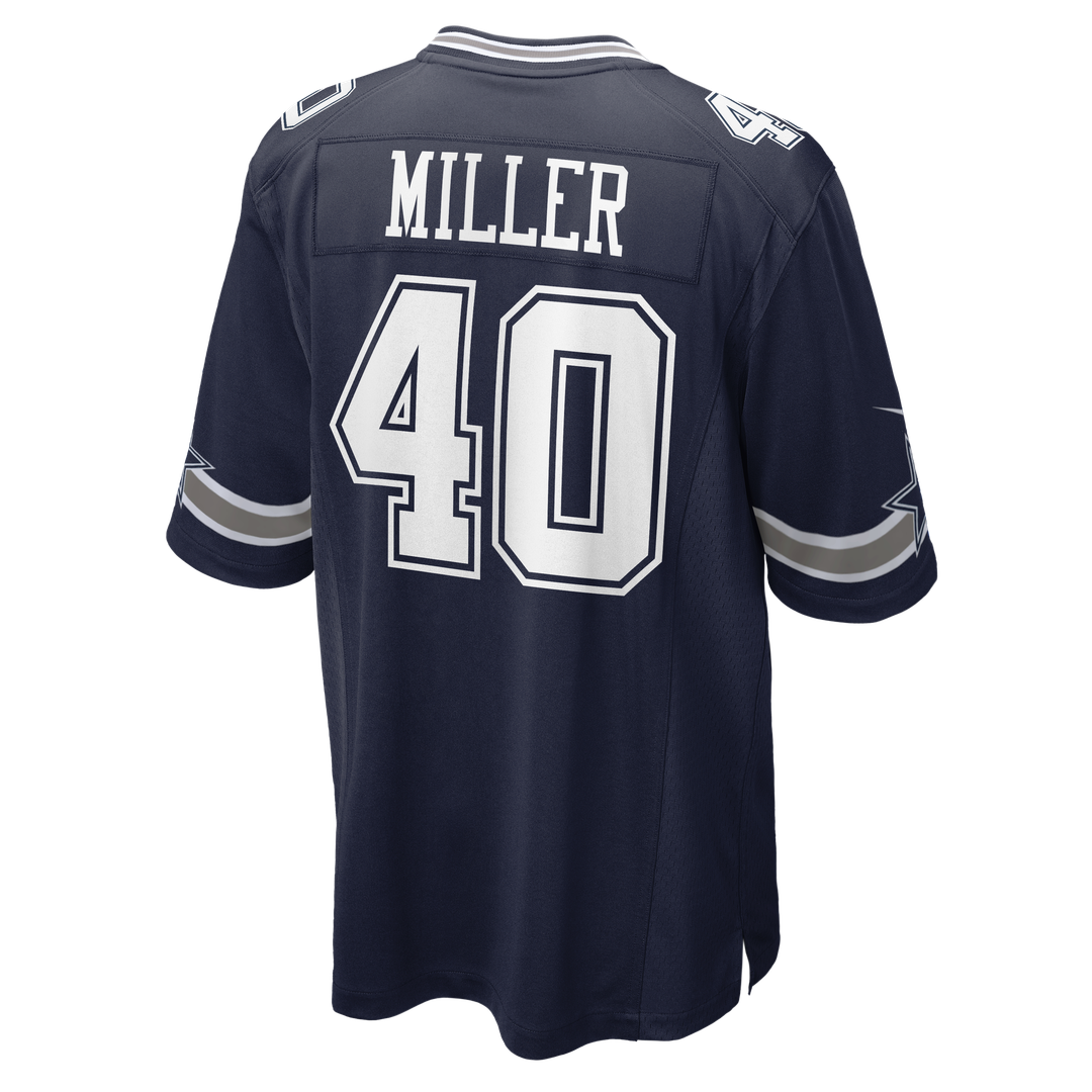 Men's Dallas Cowboys Von Miller Navy Game NFL Football Jersey - view 13