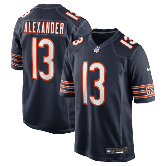 Men's Chicago Bears Maurice Alexander Navy Team Game NFL Football Jersey - view 1