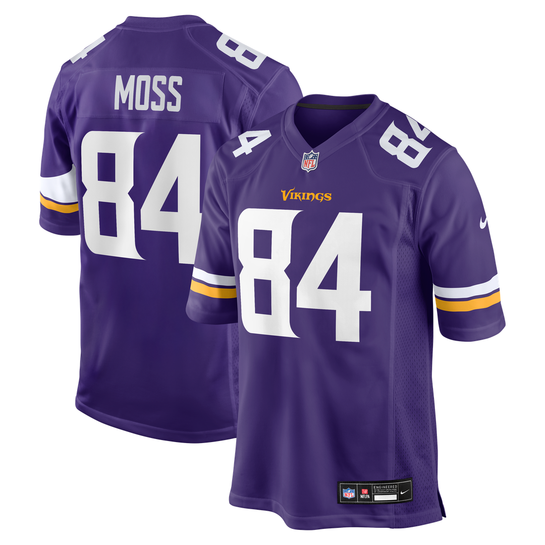 Men's Minnesota Vikings Randy Moss White Retired Player Game NFL Football Jersey - view 7