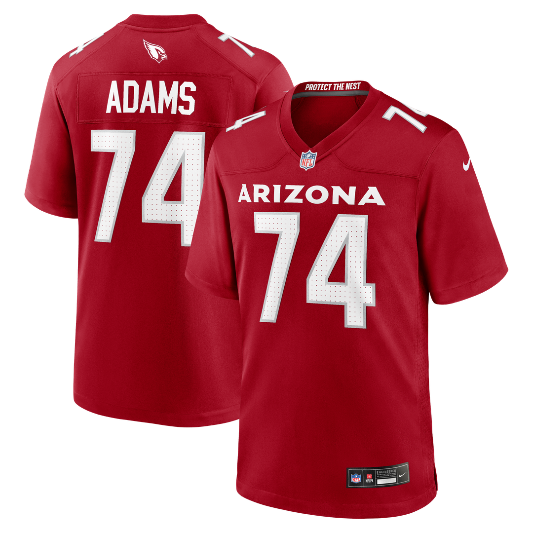Men's Arizona Cardinals Isaiah Adams Cardinal Team Game NFL Football Jersey - view 1