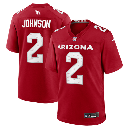 Men's Arizona Cardinals Will Johnson Cardinal Team Game NFL Football Jersey - view 1