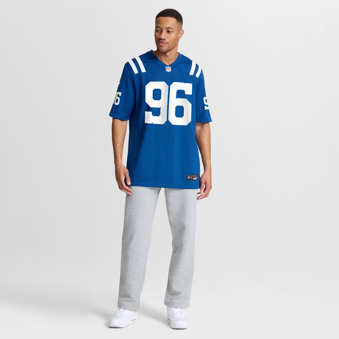 Men's Indianapolis Colts Chris Wormley Royal Team Game NFL Football Jersey - view 4