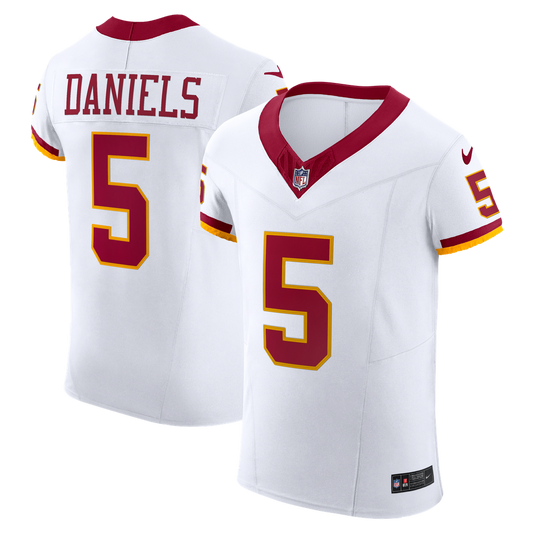 Men's Washington Commanders Jayden Daniels White Alternate 2 Super Bowl Era Elite NFL Football Jersey - view 1