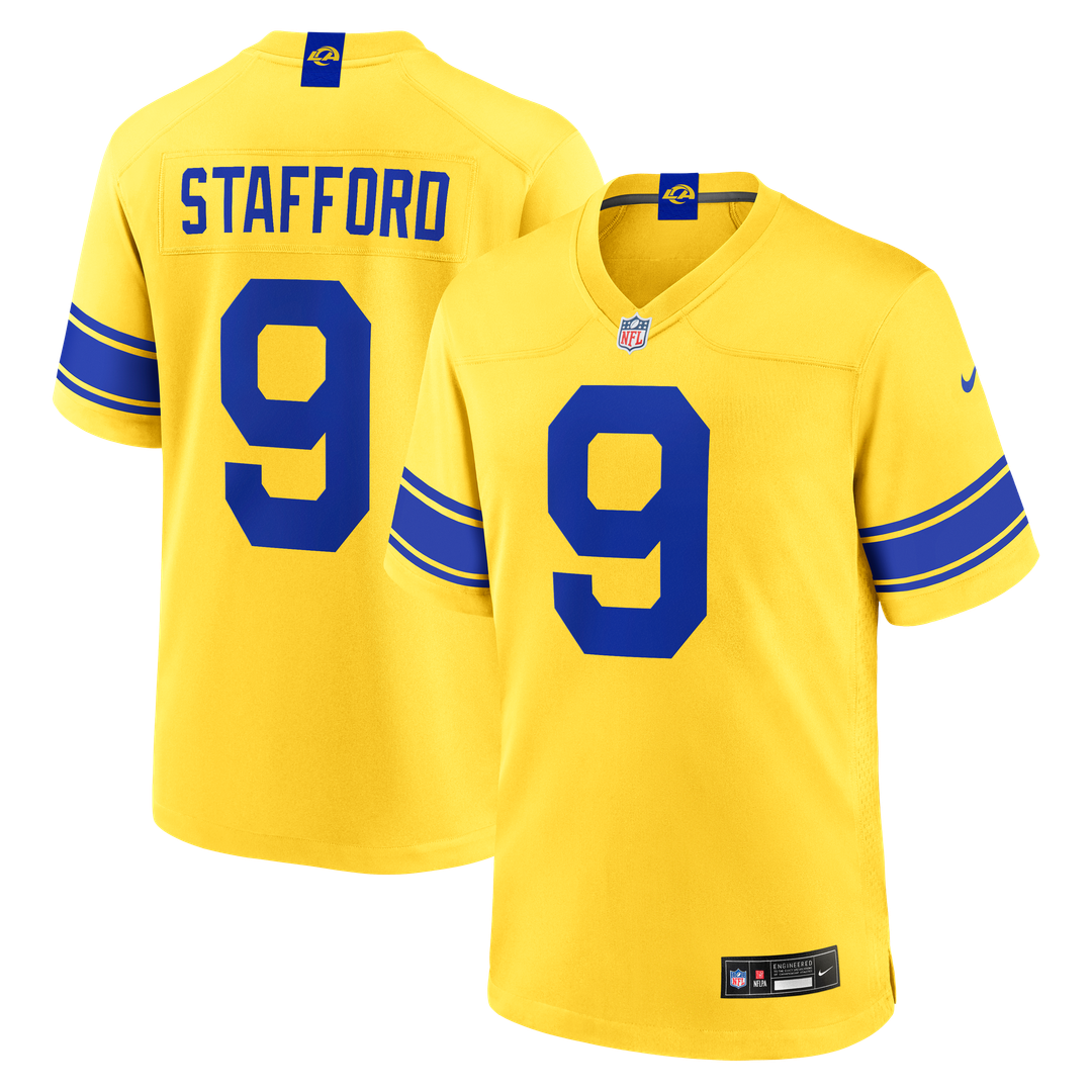 Men's Los Angeles Rams Matthew Stafford Classic Sol Game NFL Football Jersey - view 4