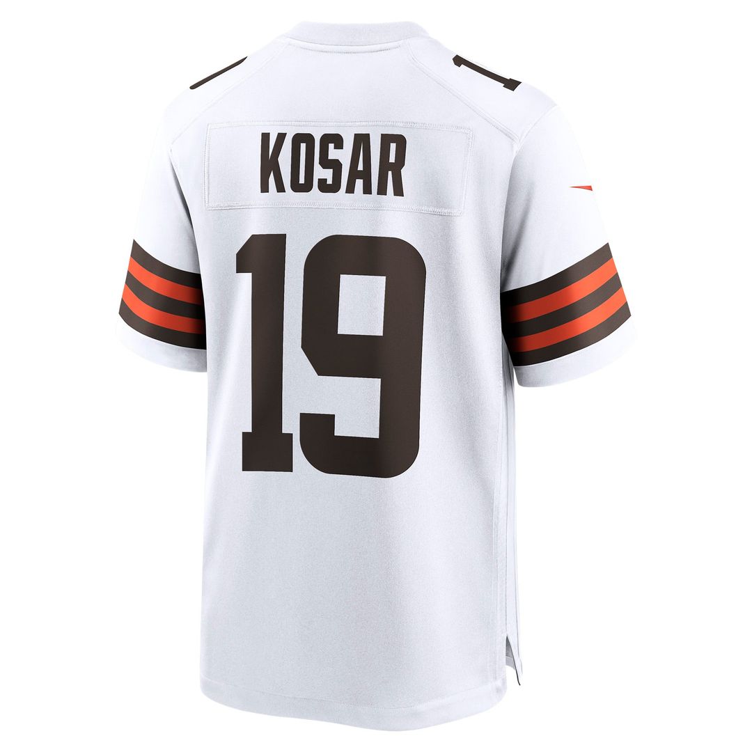 Men's Cleveland Browns Bernie Kosar White Retired Player Game NFL Football Jersey - view 3