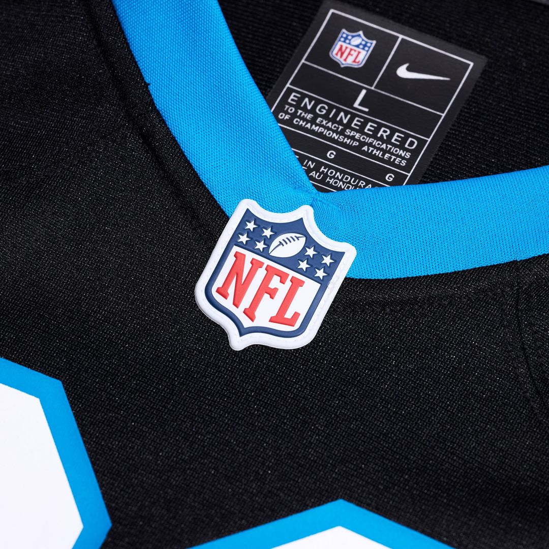 Men's Carolina Panthers Demani Richardson Black Team Game NFL Football Jersey - view 4
