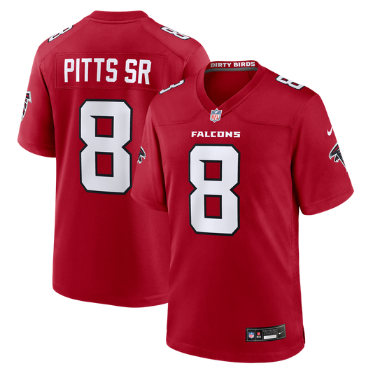 Men's Atlanta Falcons Kyle Pitts Sr. Red Game NFL Football Jersey - view 1