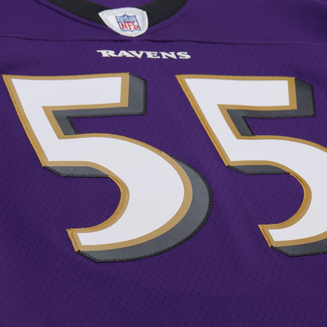 Men's Baltimore Ravens Terrell Suggs White 2003 Legacy Replica NFL Football Jersey - view 20
