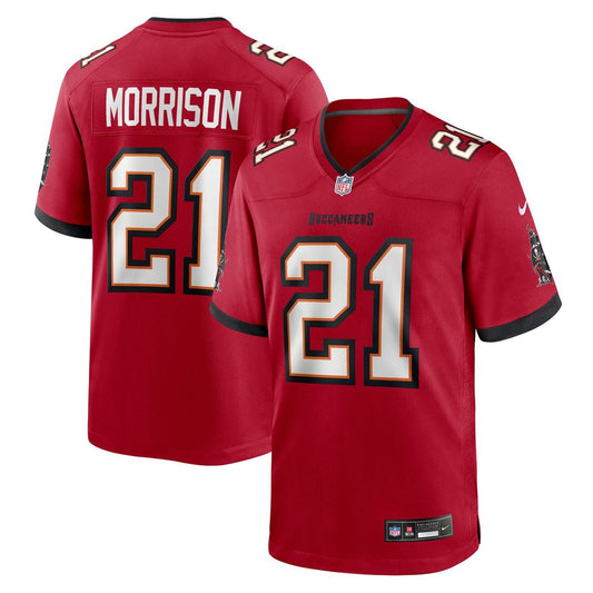Men's Tampa Bay Buccaneers Benjamin Morrison Red Team Game NFL Football Jersey - view 1