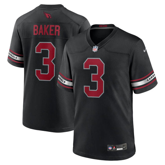 Men's Arizona Cardinals Budda Baker Black Game NFL Football Jersey - view 1