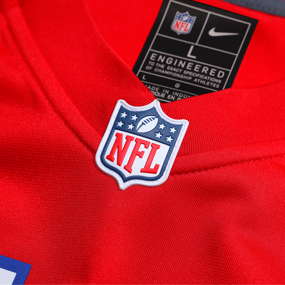 Men's New England Patriots A.J. Brown Red Game NFL Football Jersey - view 10