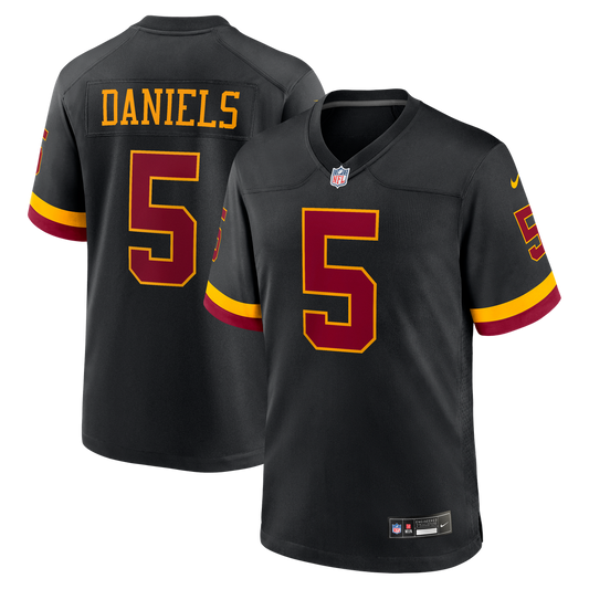 Men's Hail Raiser Men's Washington Commanders Jayden Daniels Black Alternate Game NFL Football Jersey - view 1