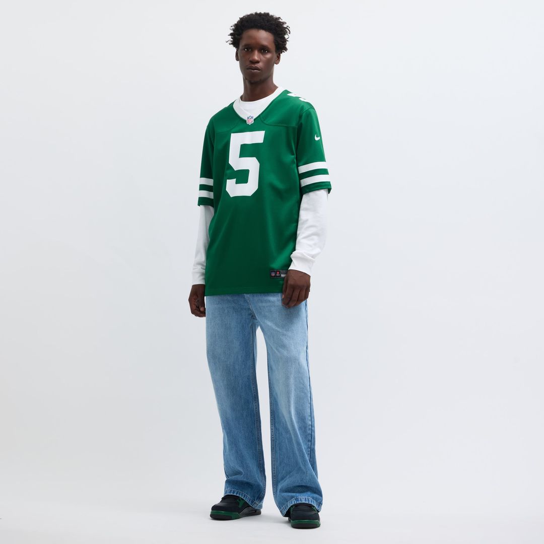 Men's New York Jets Garrett Wilson Legacy White Game NFL Football Jersey - view 34