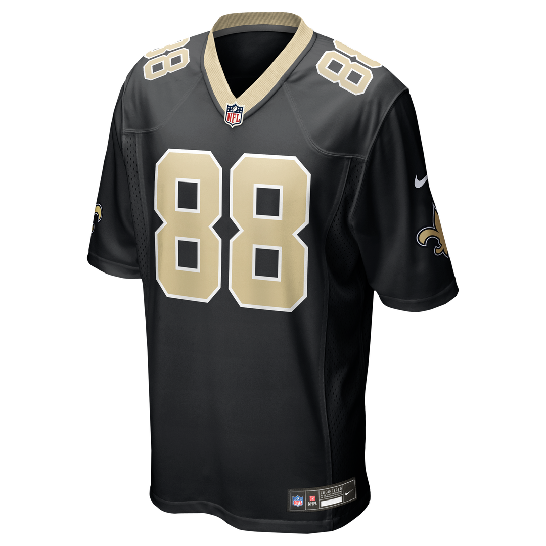 Men's New Orleans Saints Shaquan Davis Black Game NFL Football Jersey - view 2