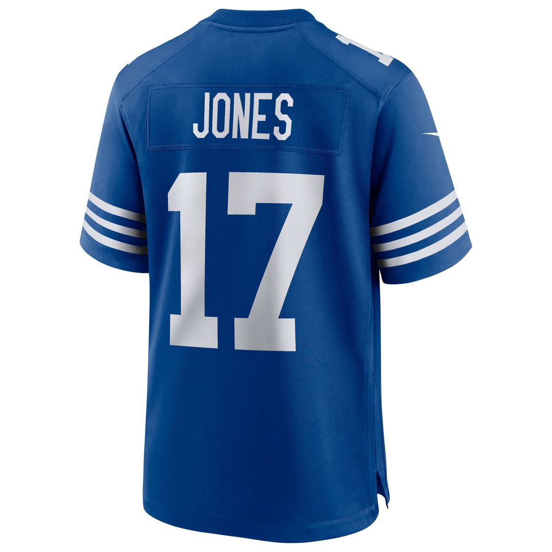 Men's Indianapolis Colts Daniel Jones Royal Alternate Game NFL Football Jersey - view 3