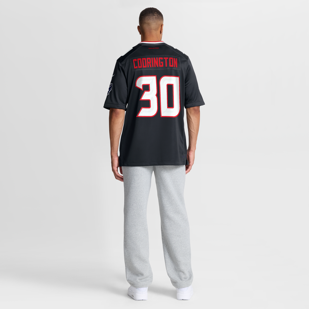 Men's Houston Texans Brandon Codrington Navy Team Game NFL Football Jersey - view 5