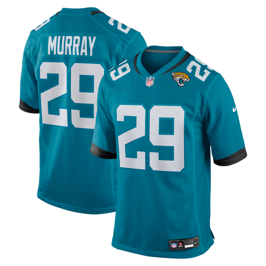 Men's Jacksonville Jaguars Eric Murray Teal Team Game NFL Football Jersey - view 1