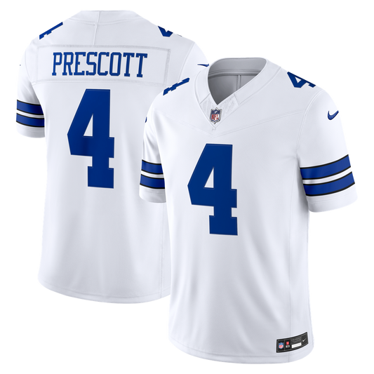 Men's Dallas Cowboys Dak Prescott White Stitched Limited NFL Football Jersey - view 1