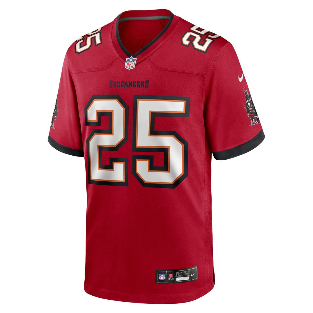 Men's Tampa Bay Buccaneers Jacob Parrish Red Team Game NFL Football Jersey - view 2