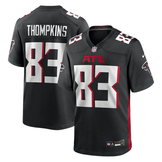 Men's Atlanta Falcons Deven Thompkins Black Team Game NFL Football Jersey - view 1