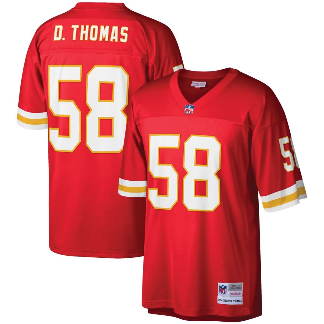 Men's Kansas City Chiefs Derrick Thomas Red Legacy Replica NFL Football Jersey - view 1