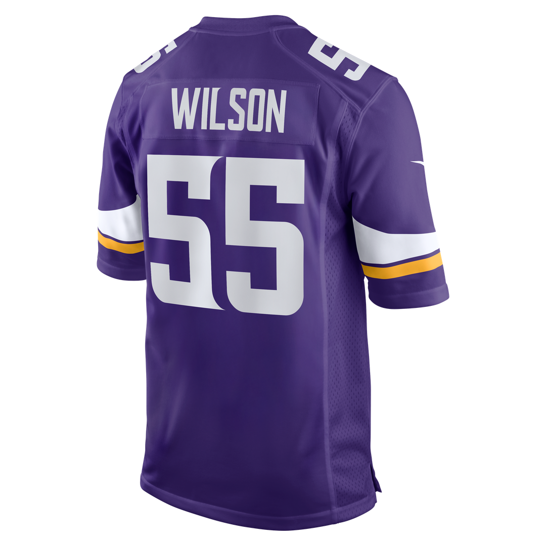 Men's Minnesota Vikings Eric Wilson Purple Team Game NFL Football Jersey - view 3