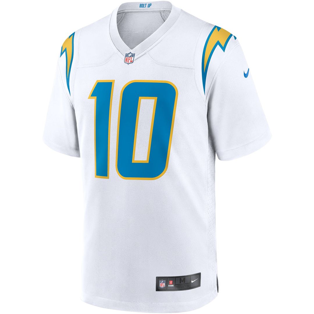 Men's Los Angeles Chargers Justin Herbert White Game NFL Football Jersey - view 2