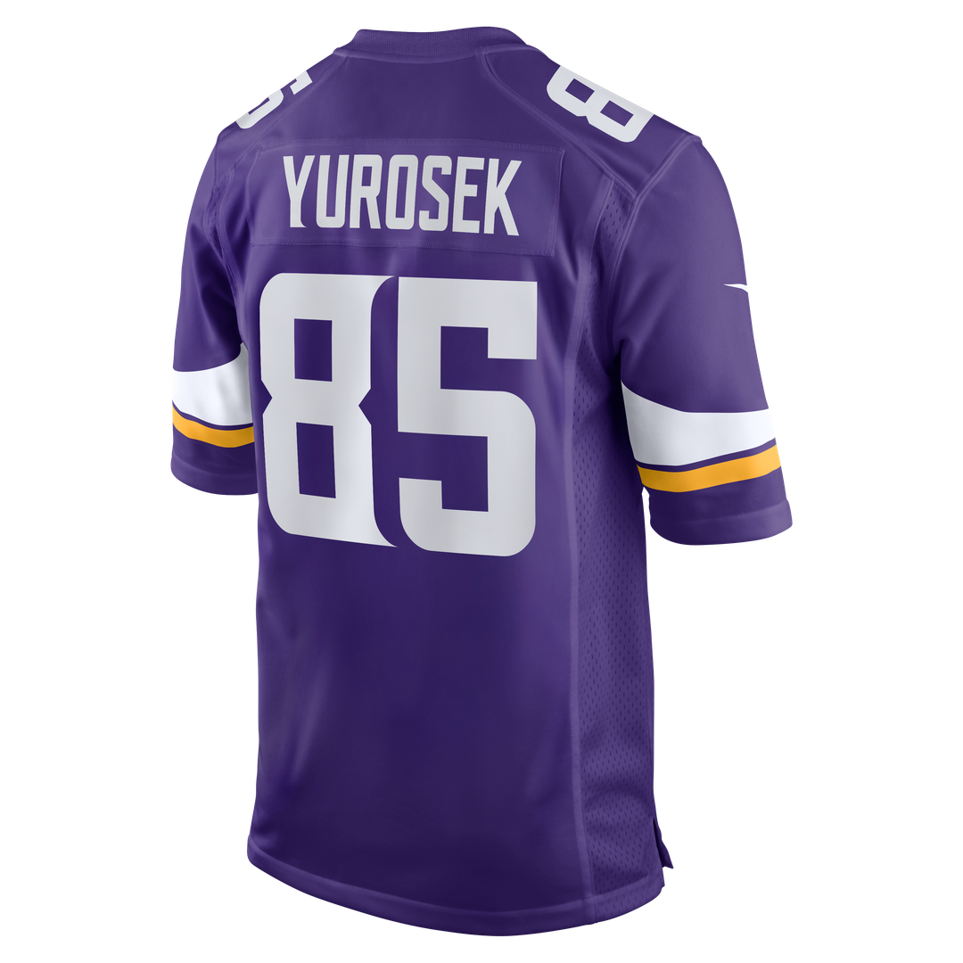 Men's Minnesota Vikings Ben Yurosek Purple Team Game NFL Football Jersey - view 3