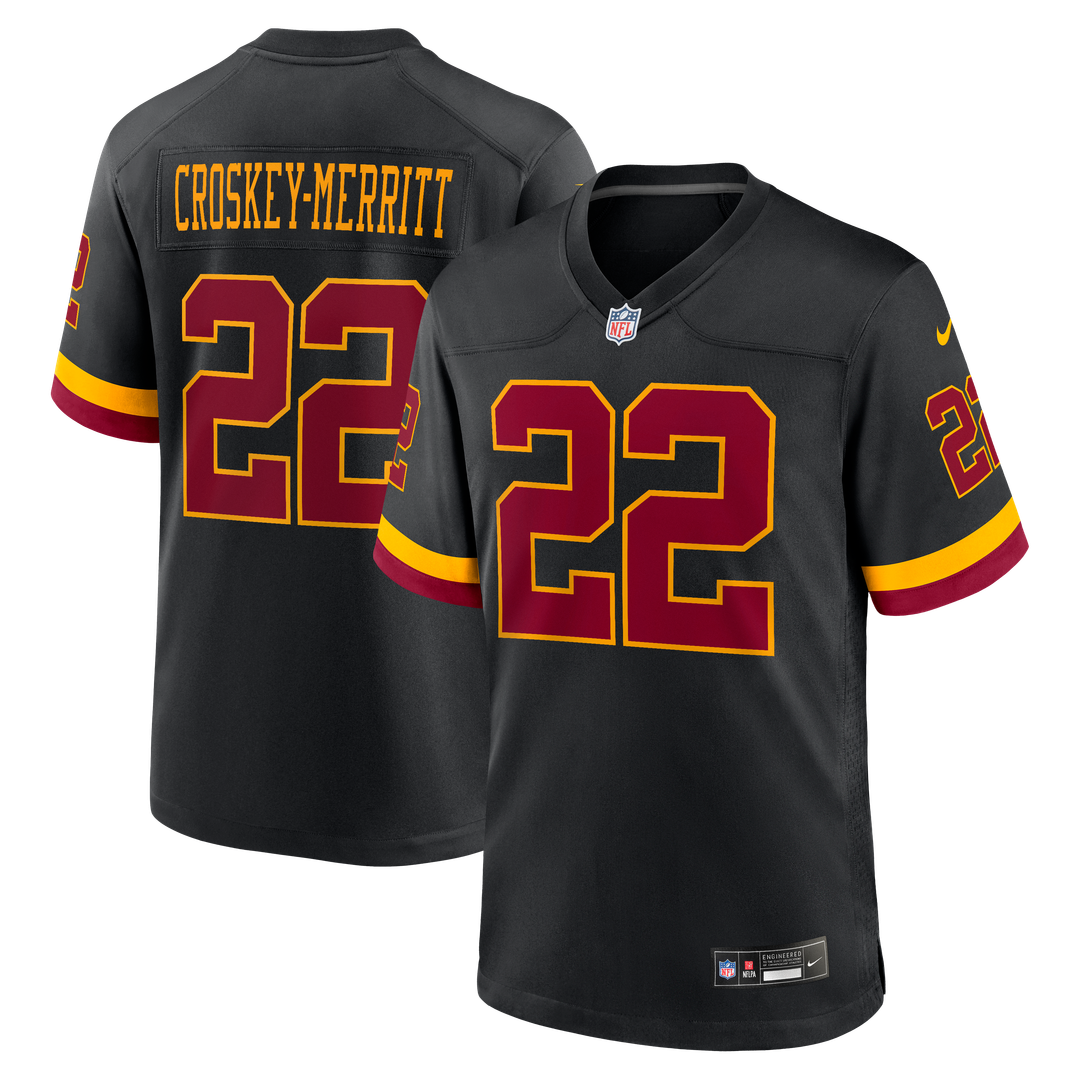 Men's Washington Commanders Jacory Croskey-Merritt White Game Super Bowl Era NFL Football Jersey - view 20