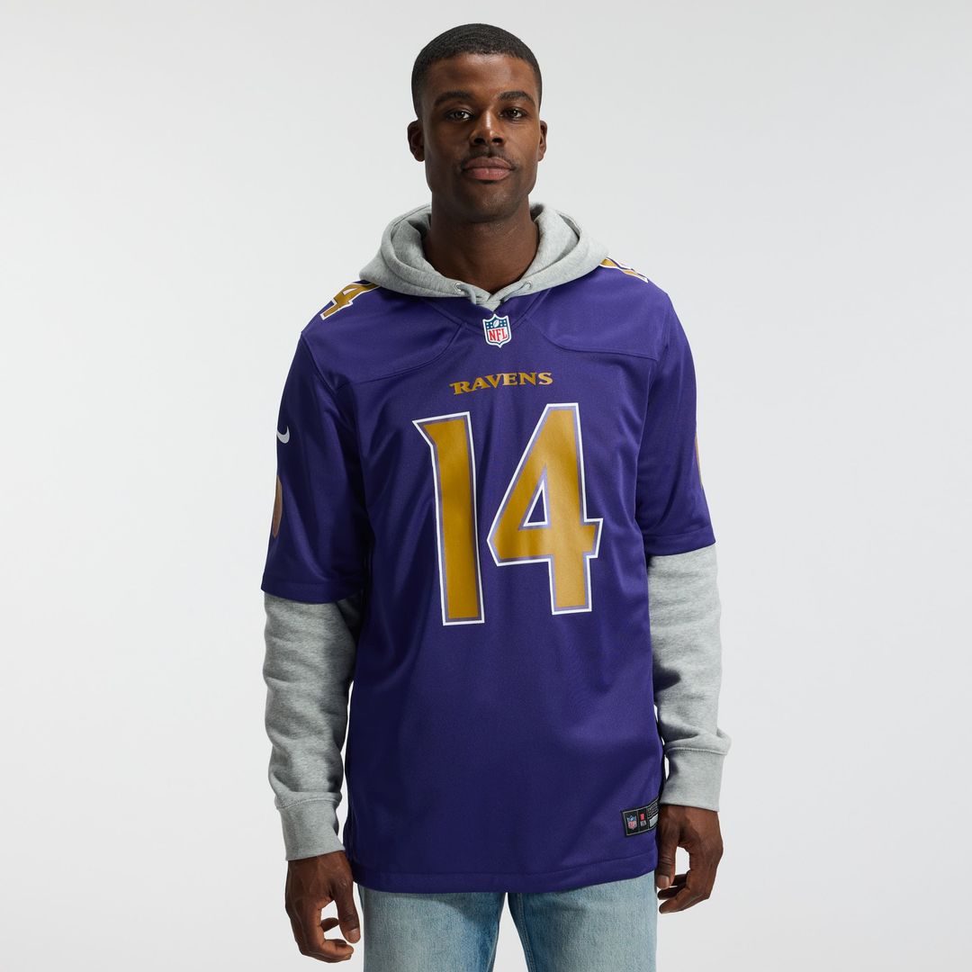 Men's Baltimore Ravens Kyle Hamilton Purple Alternate Game NFL Football Jersey - view 3