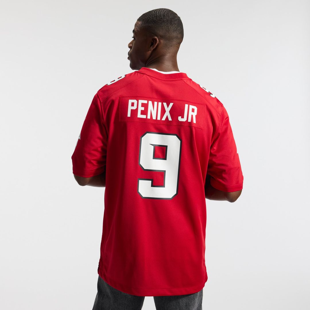 Men's Atlanta Falcons Michael Penix Jr. White Game NFL Football Jersey - view 24