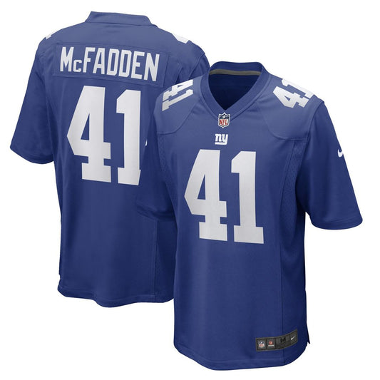 Men's New York Giants Micah McFadden Royal Game NFL Football Jersey - view 1