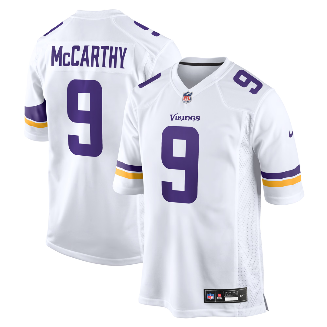 Men's Minnesota Vikings J.J. McCarthy Purple 2nd Alternate Player Game NFL Football Jersey - view 13