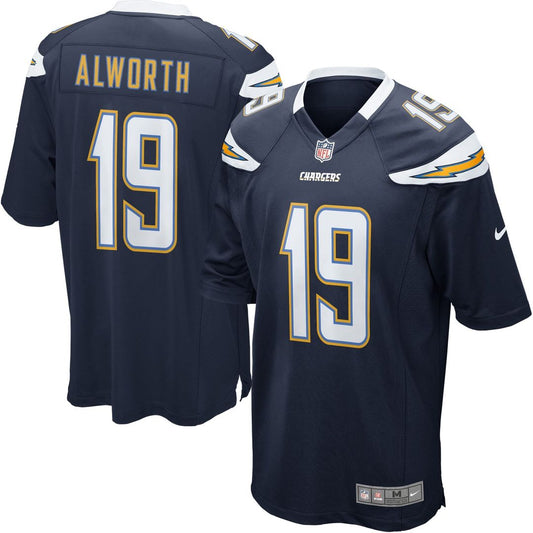Men's San Diego Chargers Lance Alworth Navy Gridiron Classics Retired Player Game NFL Football Jersey - view 1