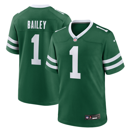 Men's New York Jets David Bailey Green Team Game NFL Football Jersey - view 1