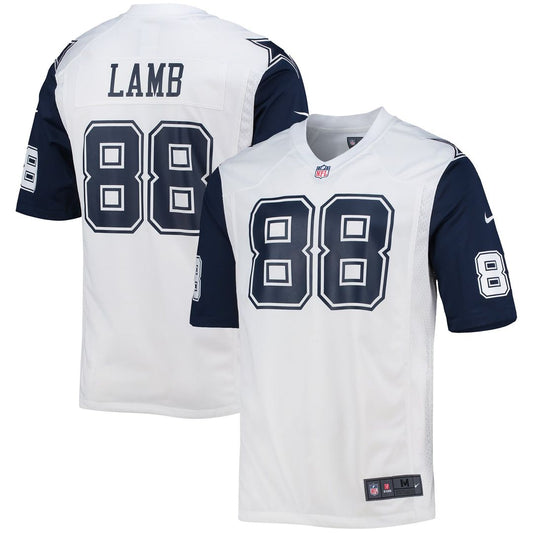 Men's Dallas Cowboys CeeDee Lamb White Alternate Game NFL Football Jersey - view 1