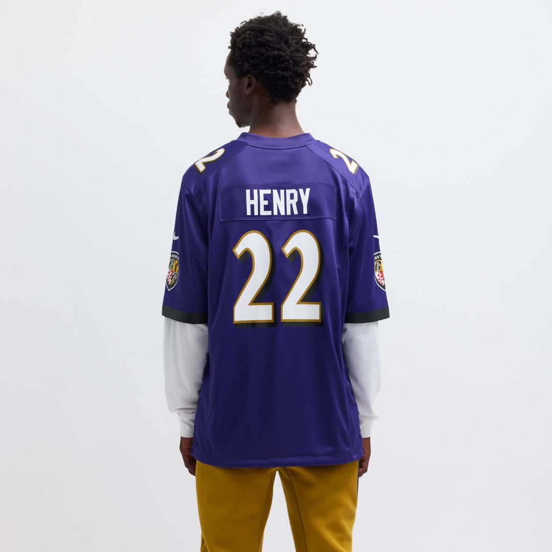 Men's Baltimore Ravens Derrick Henry Purple Game NFL Football Jersey - view 5