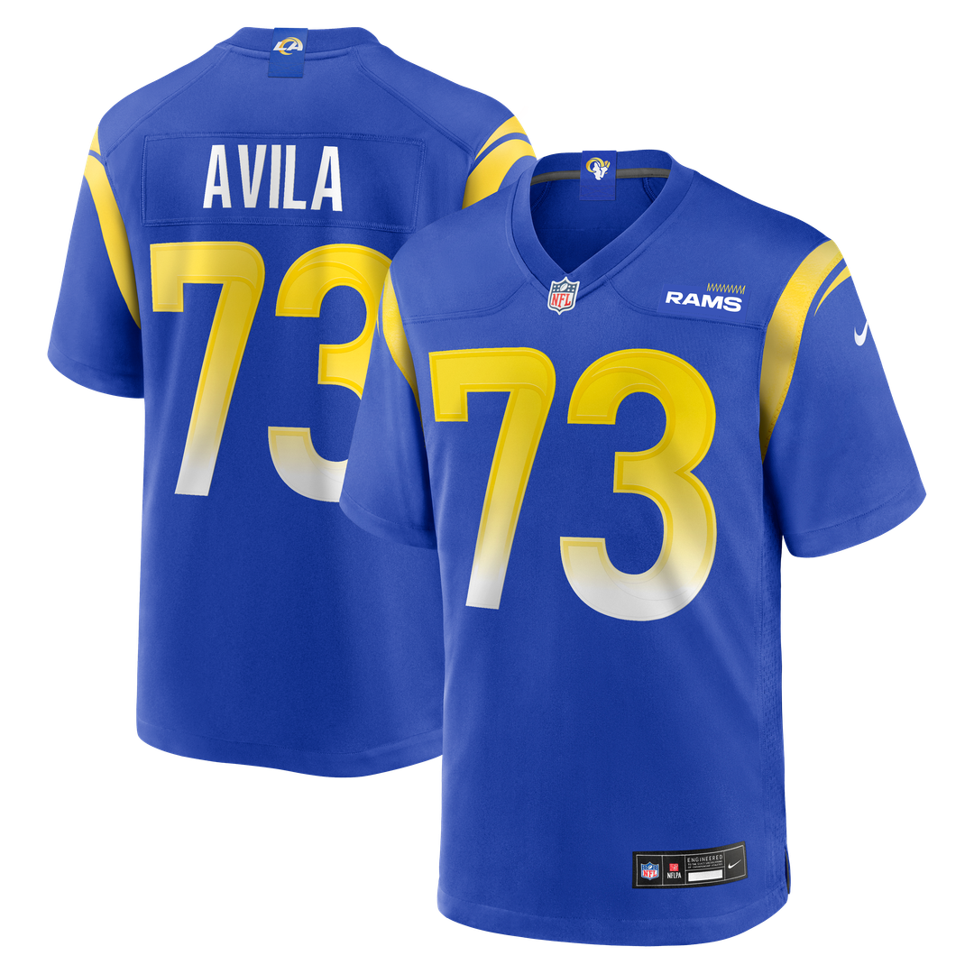 Men's Los Angeles Rams Steve Avila Royal Home Game NFL Football Jersey - view 1