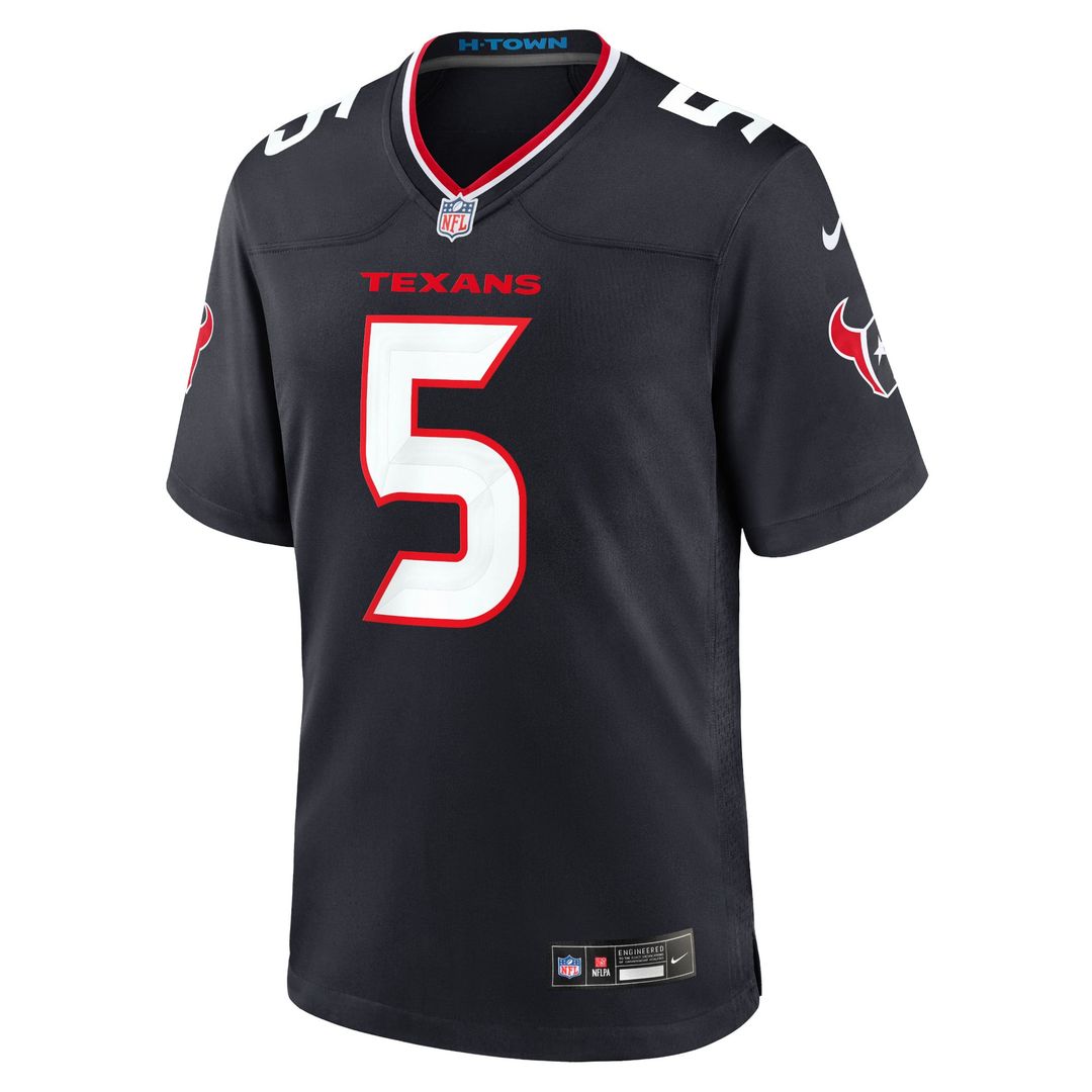 Men's Houston Texans Jalen Pitre Red Alternate Game NFL Football Jersey - view 14