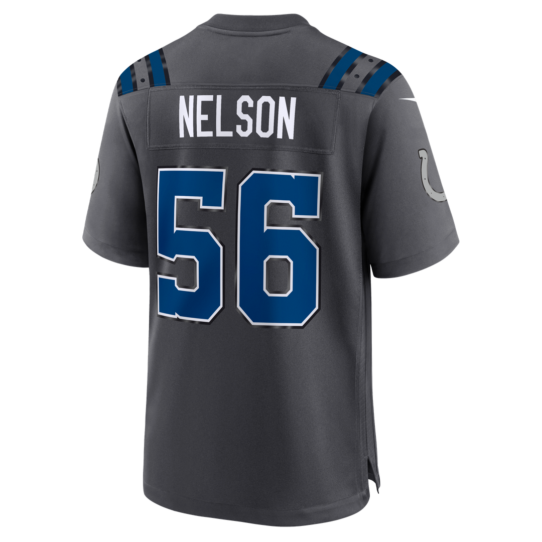 Men's Indianapolis Colts Quenton Nelson Anthracite 2026 Rivalries Collection Game NFL Football Jersey - view 3