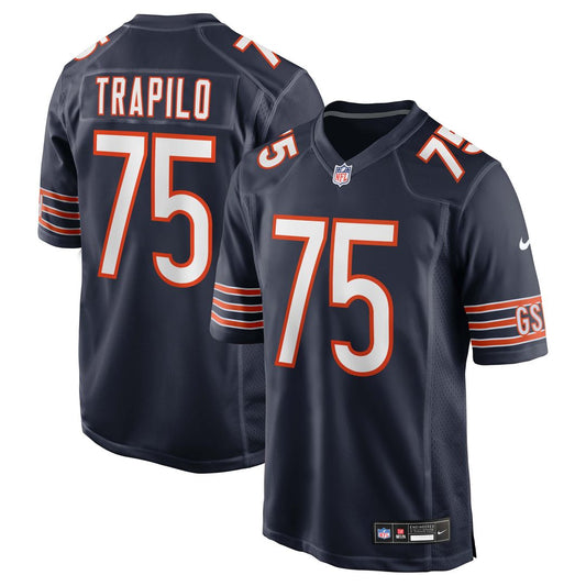 Men's Chicago Bears Ozzy Trapilo Navy Team Game NFL Football Jersey - view 1