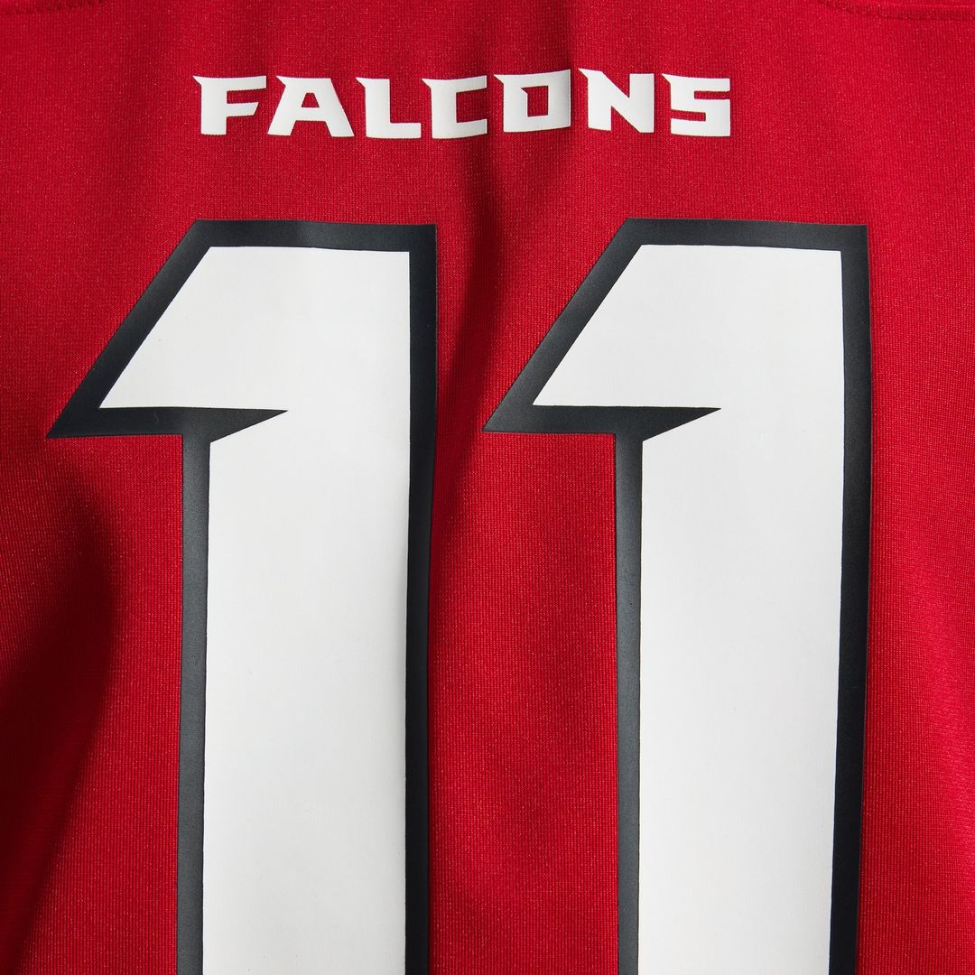 Men's Atlanta Falcons Jalon Walker Red Game NFL Football Jersey - view 12