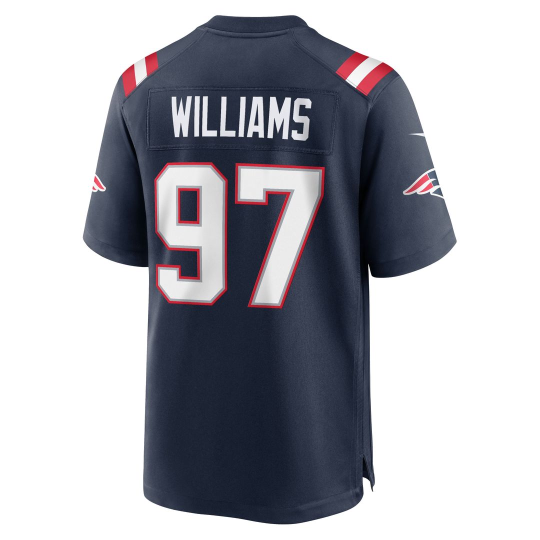 Men's New England Patriots Milton Williams Navy Team Game NFL Football Jersey - view 5
