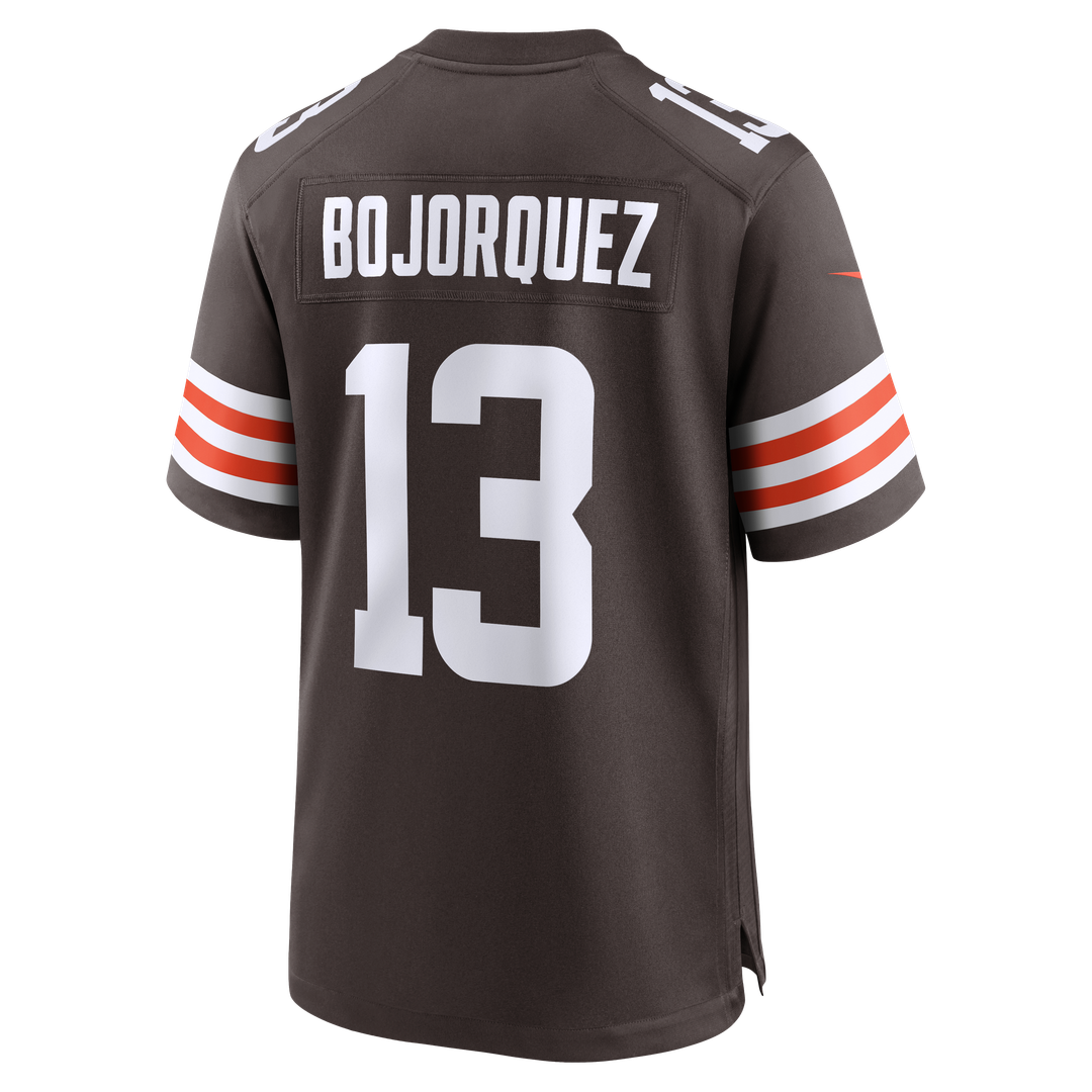 Men's Cleveland Browns Corey Bojorquez Brown Game NFL Football Jersey - view 3