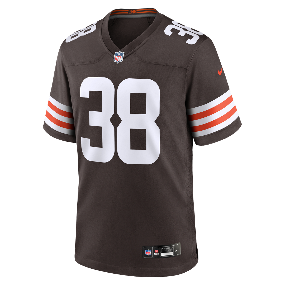 Men's Cleveland Browns Jaleel McLaughlin Brown Team Game NFL Football Jersey - view 4
