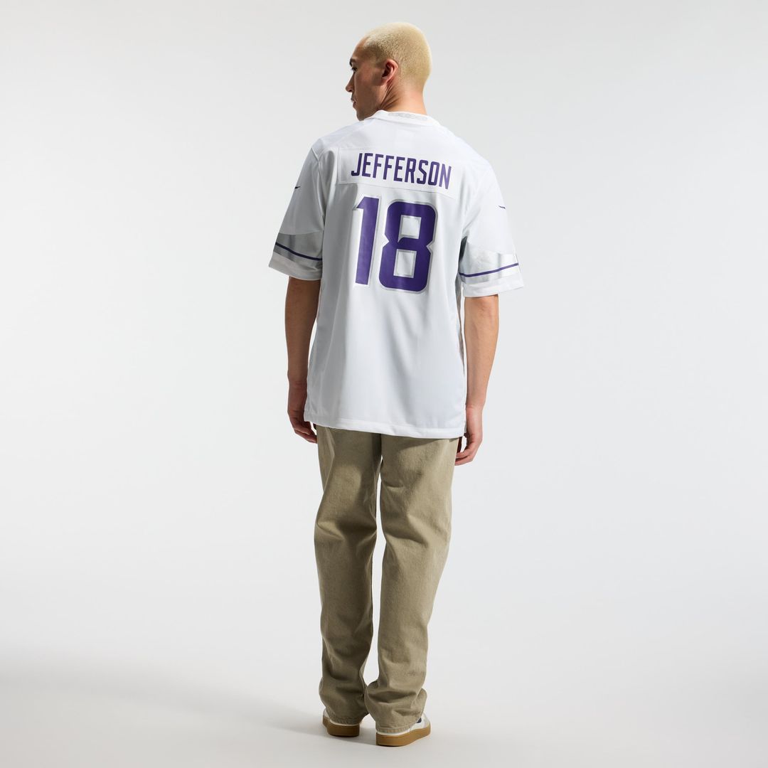Men's Minnesota Vikings Justin Jefferson White Alternate Game NFL Football Jersey - view 20