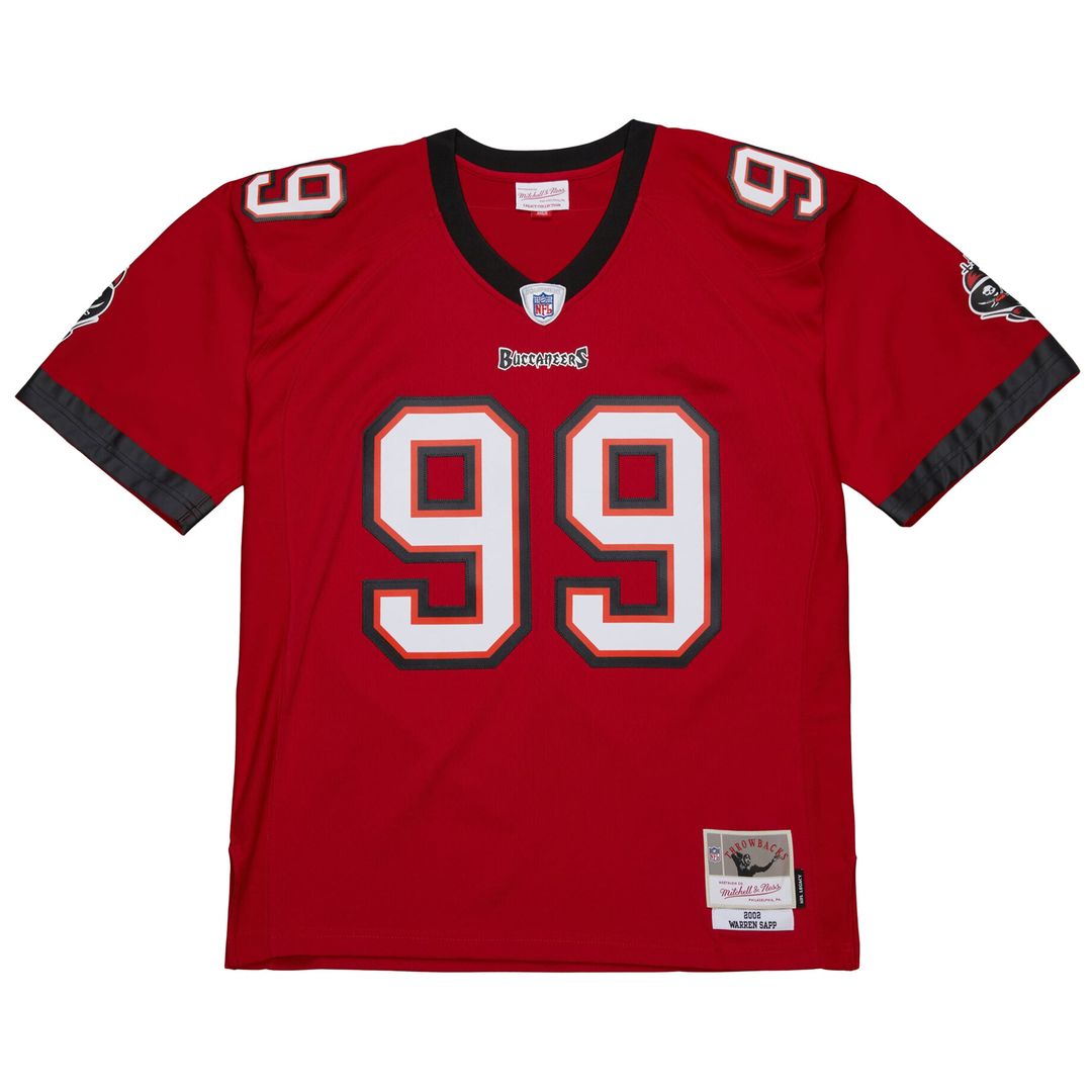 Men's Tampa Bay Buccaneers Warren Sapp Red 2002 Legacy Replica NFL Football Jersey - view 2